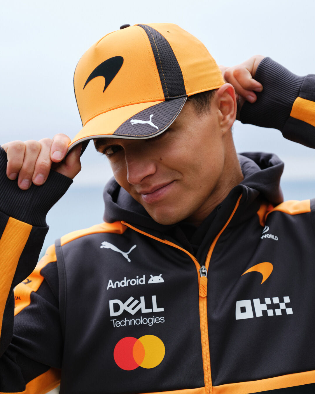 McLaren フルジップジレ オレンジ/グレー The official McLaren Racing Store | Shop official merchandise